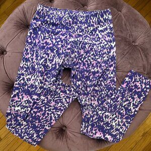 NIKE- COTTON LEGGINGS- PURPLE & PINK CHEETAH PRINT